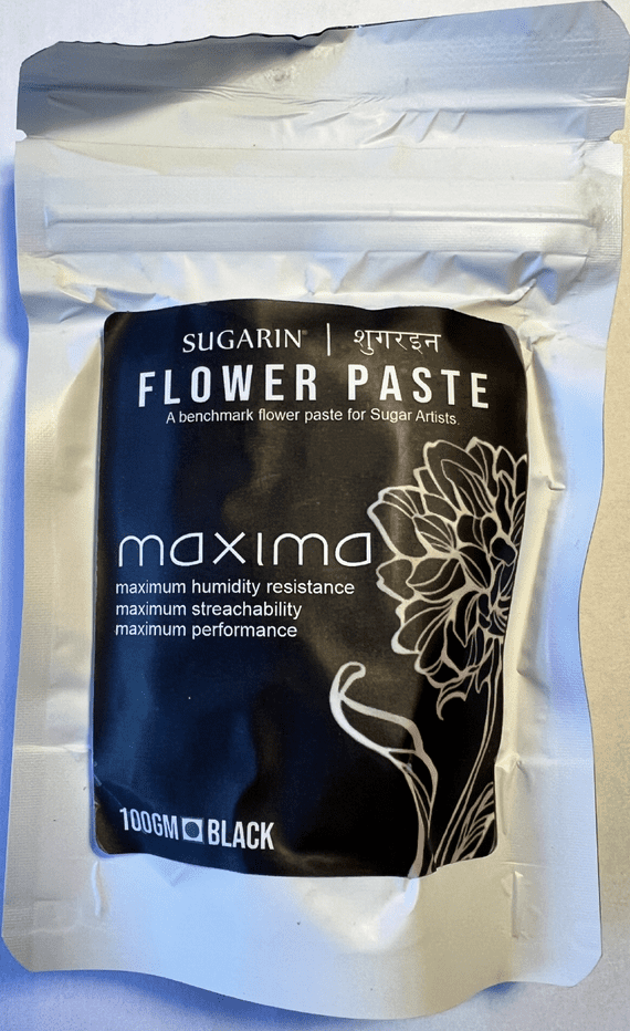 Sugarin Maxima UK Flower Paste, Black, 100g WAS £2.34 NOW £1.34.