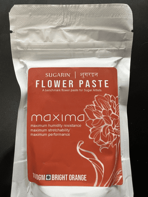 Sugarin Maxima UK Flower Paste, Bright Orange, 100g WAS £2.34 NOW £1.34.