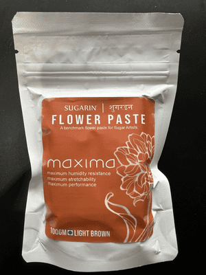 Sugarin Maxima UK Flower Paste, Light Brown, 100g WAS £2.34 NOW £1.34.