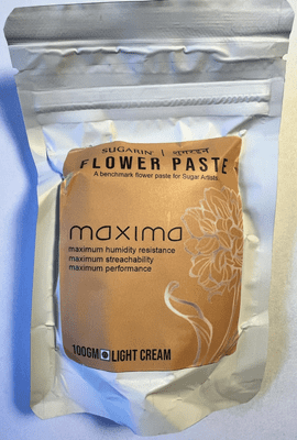 Sugarin Maxima UK Flower Paste, Light Cream, 100g WAS £2.34 NOW £1.34.