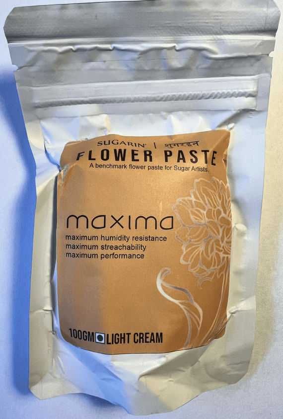 Sugarin Maxima UK Flower Paste, Light Cream, 100g WAS £2.34 NOW £1.34.