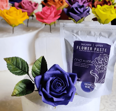 Sugarin Maxima UK Flower Paste, Orchid Blue, 100 grams