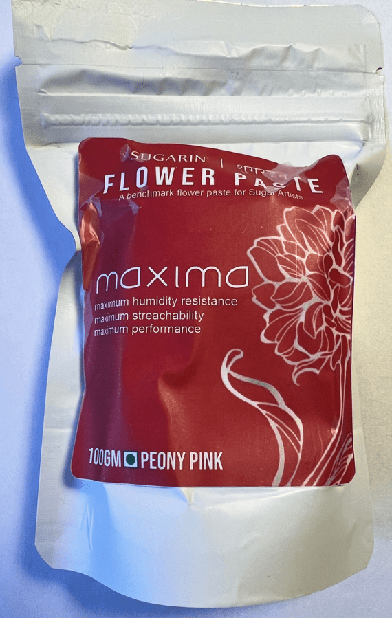 Sugarin Maxima UK Flower Paste, Peony Pink, 200g WAS £4.30 NOW £2.50