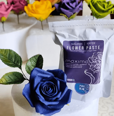 Sugarin Maxima UK Flower Paste, Pure Blue, 100 grams