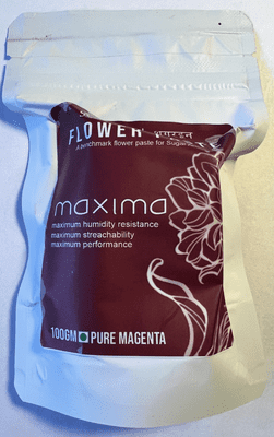 Sugarin Maxima UK Flower Paste, Pure Magenta, 100g WAS £2.34 NOW £1.34.