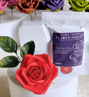 Sugarin Maxima UK Flower Paste, Pure Red, 100g WAS £2.34 NOW £1.34.