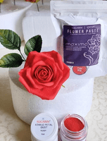 Sugarin Maxima UK Flower Paste, Pure Red, 100g WAS £2.34 NOW £1.34.