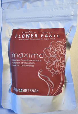 Sugarin Maxima UK Flower Paste, Soft Peach, 100 grams