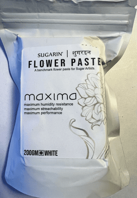 Sugarin Maxima UK Flower Paste, White 200 grams