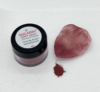 Sugarin Vintage Collection, Dark Vintage Rose, Colour Dust, 10ml size