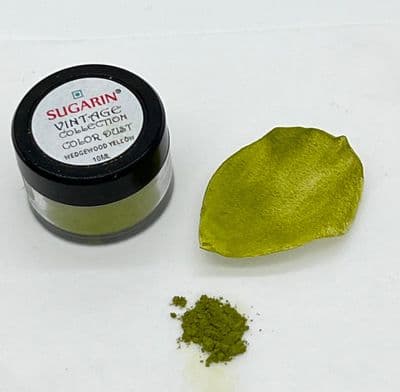 Sugarin Vintage Collection Wedgewood Yellow Colour Dust 10ml size