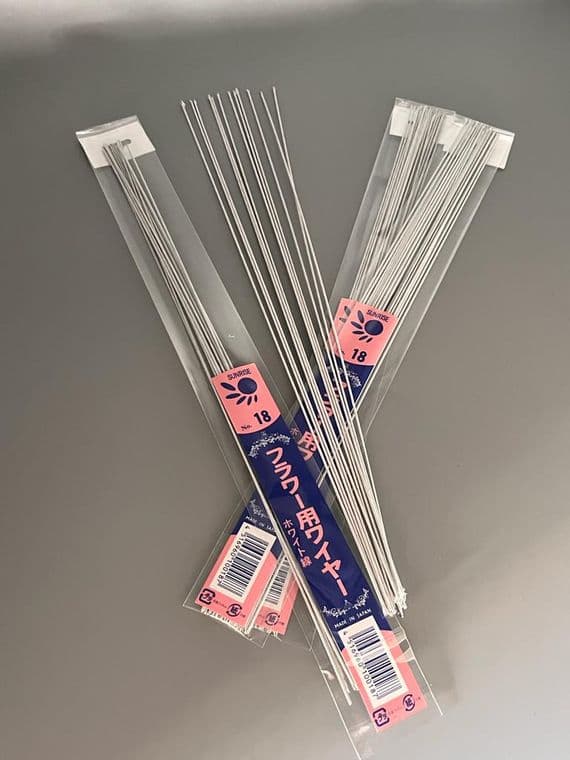 Sunrise Wires, WHITE, 18 gauge, 25 wires, 36cm long