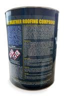 NJL Direct - 5L All Weather Roof Compound, Bitumen, Waterproof Sealing for Flat Roofs, Roofing Tar