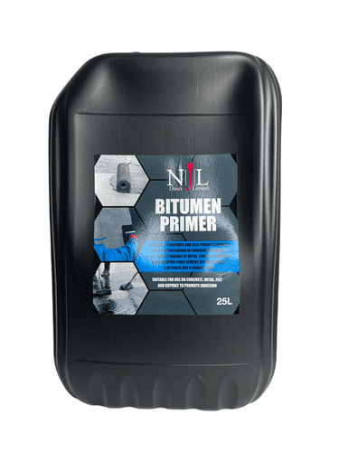 Black Bitumen Primer and Sealer cold applied for porous surfaces 25L Njl Direct