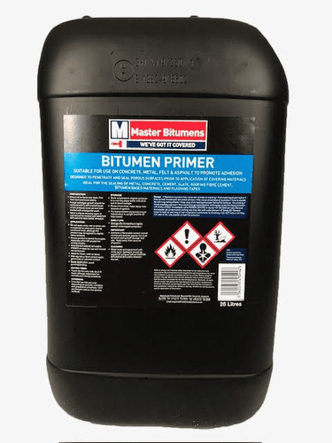 Black Bitumen Primer, Sealer cold applied for porous surfaces 25L Master Bitumens