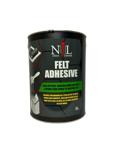 Roof Felt Adhesive, Cold Applied Bitumen Final Bond, Njl Direct 5L