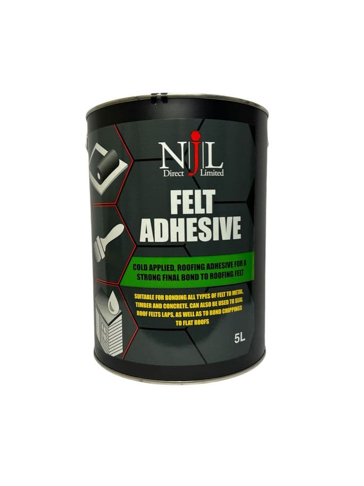 Roof Felt Adhesive, Cold Applied Bitumen Final Bond, Njl Direct 5L