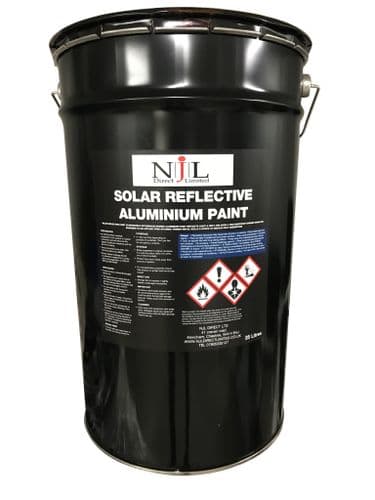 Solar Reflective Paint, Aluminium Protect Felt Metal, Njl Direct 25L