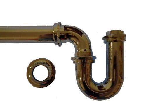 Traditional 1 1/4" (35mm) Basin P Trap kit Polished chrome, made in UK