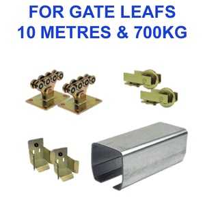 10 Metres x 700KG Sliding Gate Kit