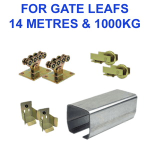 14 Metres x 1000KG Sliding Gate Kit