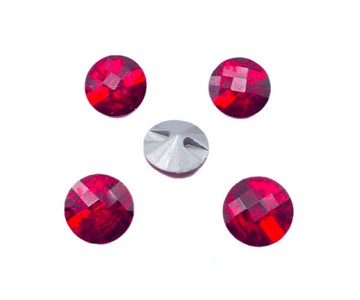 14mm Siam Red EIMASS Crystal Sew-Through Buttons – Dazzling Faceted Rhinestone Buttons