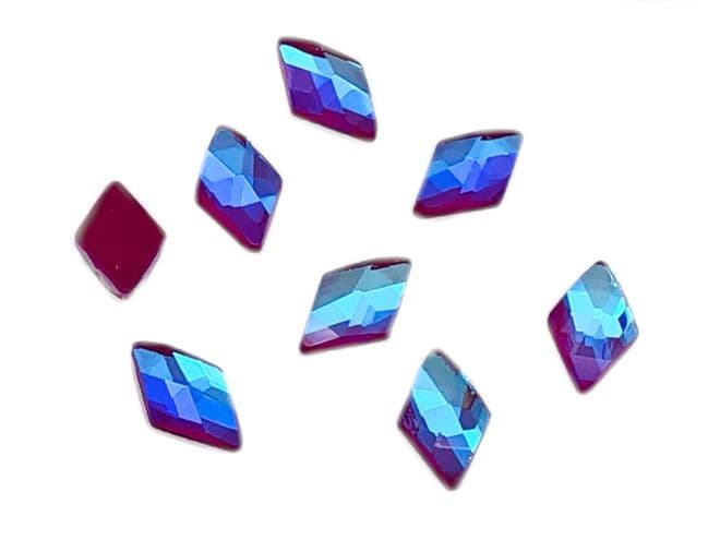 Amethyst AB Neon Bicone 5x10mm, EIMASS® 8830 Tiny Glass Crystals - Nail Art