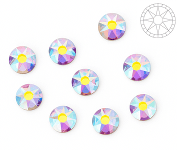 Amethyst AB Star Cut, EIMASS® 8878 Exquisite Non Hot Fix Flat Back Crystals