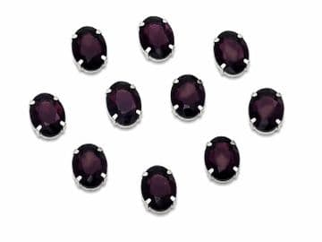 Amethyst Oval, EIMASS® 3511 Sew or Glue on Single Stone Setting Crystals