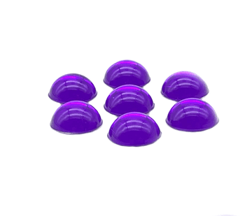 Amethyst Purple Round Cabochon, EIMASS® Acrylic Flat Back Rhinestones