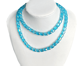 Aquamarine Beads, EIMASS® Faceted Crystal Necklace Beads, Bracelet Beads #38