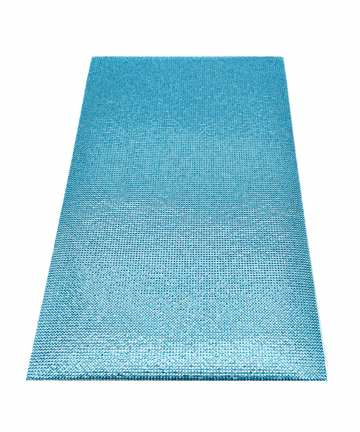 Aquamarine Self-Adhesive Crystal Mesh, EIMASS® Rhinestone Sheet