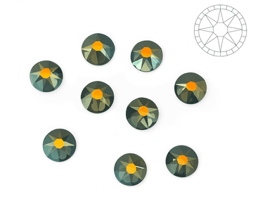 Black Diamond AB Star Cut, EIMASS® 8878 Exquisite Non Hot Fix Flat Back Crystals