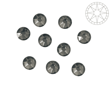 Black Diamond Star Cut, EIMASS® 8878 Exquisite Non Hot Fix Flat Back Crystals,