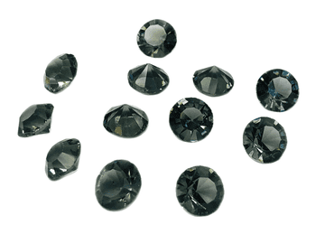 Black Diamond Table Scatter Crystals, EIMASS® 3787 Unfoiled Glass Diamonds