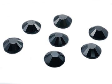 Black Hematite, EIMASS® 7767 Range Flat Back Hot Fix Glass Crystals - Small Packs