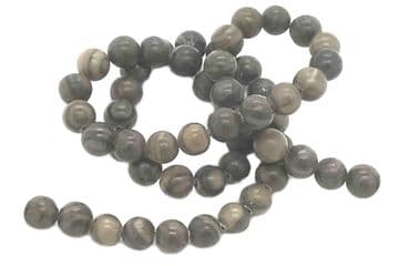 Black Jasper, EIMASS ® Semi Precious Natural Stones Round Beads