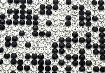 Black & White Hot Fix Rhinestone Mesh, EIMASS® Crystal Mesh, Rhinestone Transfer Sheet