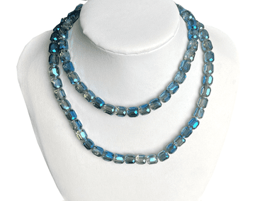 Blue Yonder Beads, EIMASS® Faceted Crystal Necklace Beads, Bracelet Beads #25