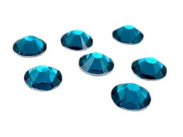 Blue Zircon, EIMASS® Resin Flat Back Non Hotfix Rhinestones