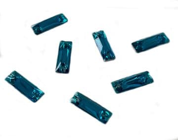 Blue Zircon Oblong Shape, EIMASS® Resin Sew on Glue on Crystals