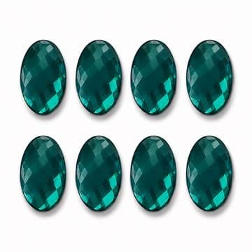 Blue Zircon Oval, EIMASS® Acrylic Flat Back Rhinestones