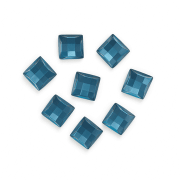 Blue Zircon Square, EIMASS® Acrylic Flat Back Rhinestones