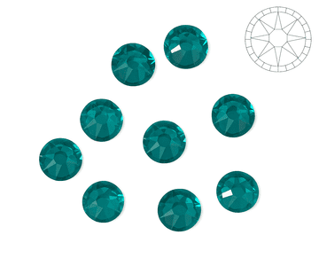 Blue Zircon Star Cut, EIMASS® 8878 Exquisite Non Hot Fix Flat Back Crystals, Global Brand