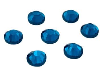 Blue Zircon Turquoise, EIMASS® 7767 Range Flat Back Hot Fix Glass Crystals - Small Packs