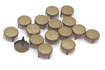 Brass / Bronze Flat Top Round, EIMASS® Copper Studs Rivets With Prongs Claws