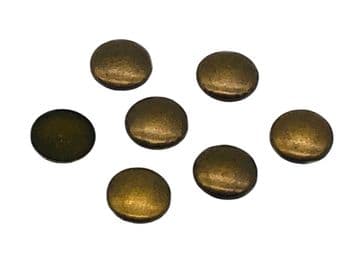 Brass Bronze Hot Fix Round Dome, EIMASS® Iron on Copper Studs, DIY Embellishment