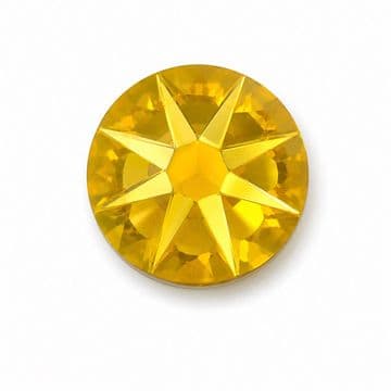 Citrine AB Star Cut, EIMASS® 8878 Exquisite Non Hot Fix Flat Back Crystals, Global Brand