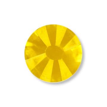 Citrine, EIMASS® 7747 Range Hot Fix Flat Back Glass Crystals - Small Packs