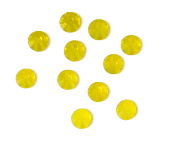 Citrine, EIMASS® 7767 range Flat Back Hot Fix Glass Rhinestones